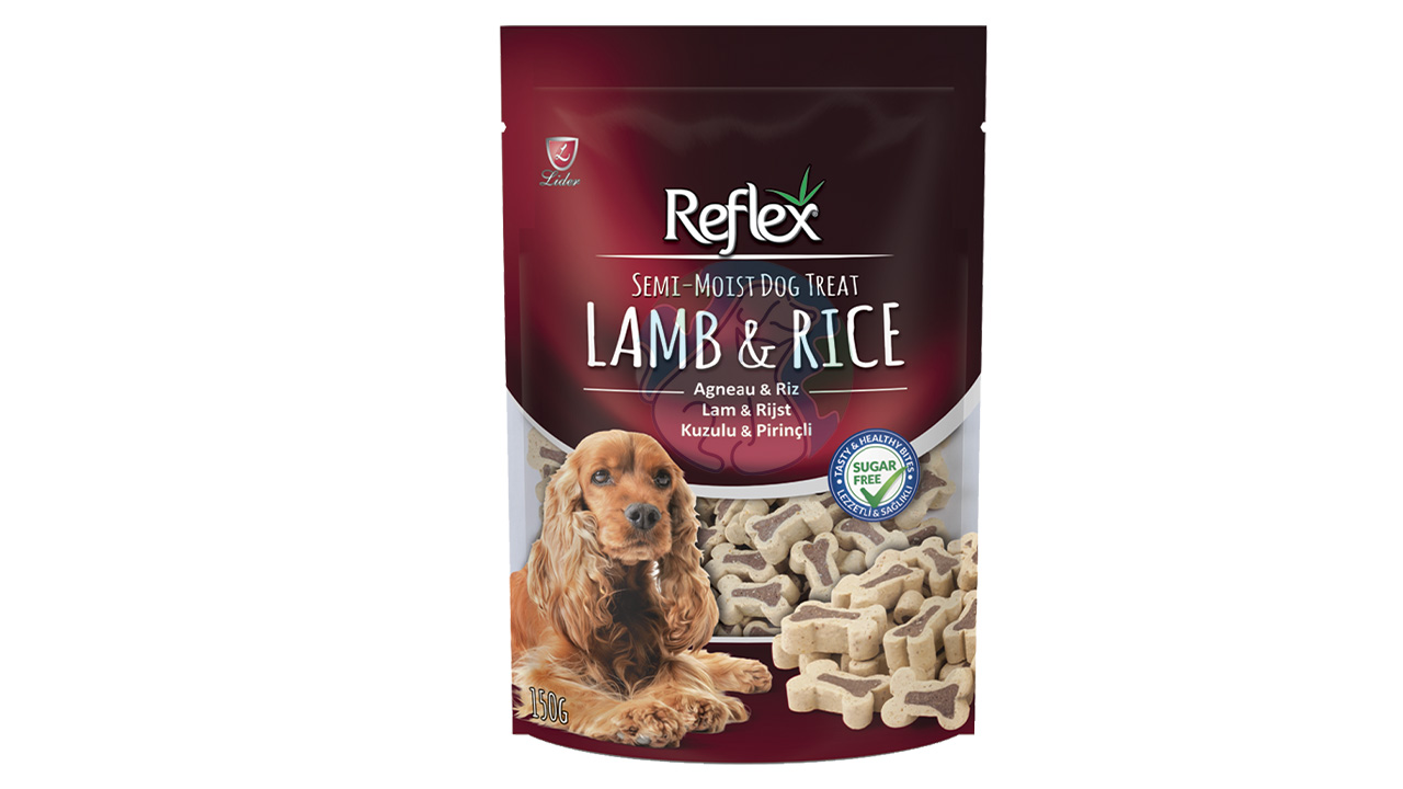 تشویقی نرم سگ Lamb & Rice REFLEX 150gr